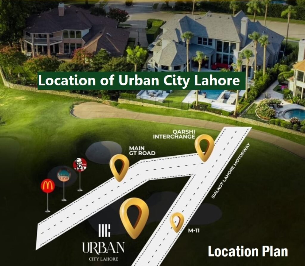 What is Location of Urban City Lahore